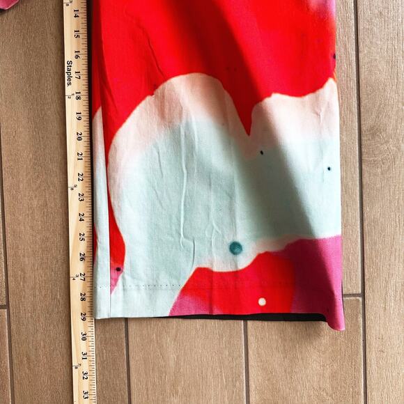 The Kit Womens Wide Leg Leigh Trouser Pants Size 6 Pleated Front Baggy Abstract - Picture 11 of 12